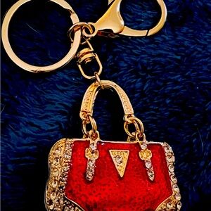 Fashion purse shaped keychain or bag charm